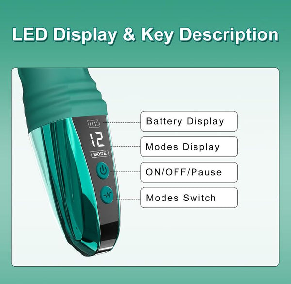 Spot Dildo Vibrator with LED Display