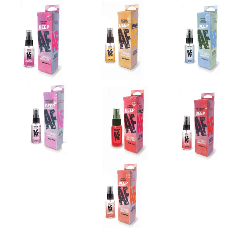 Deep AF Throat Numbing Spray - Flavours