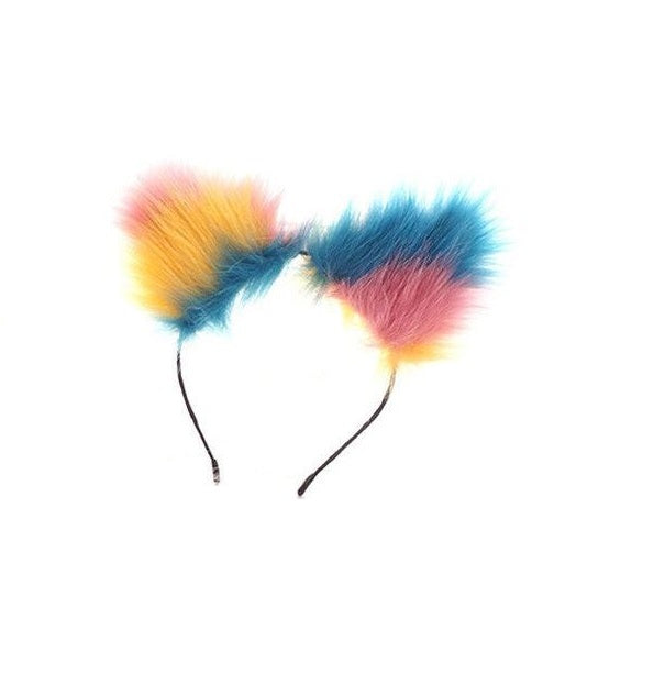 Pastel Rainbow Fox Ears