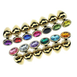 Medium Jewelled Gold Anal Plug