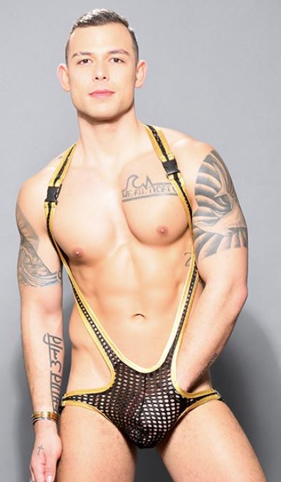 Andrew Christian Buckle Mesh Body Harness
