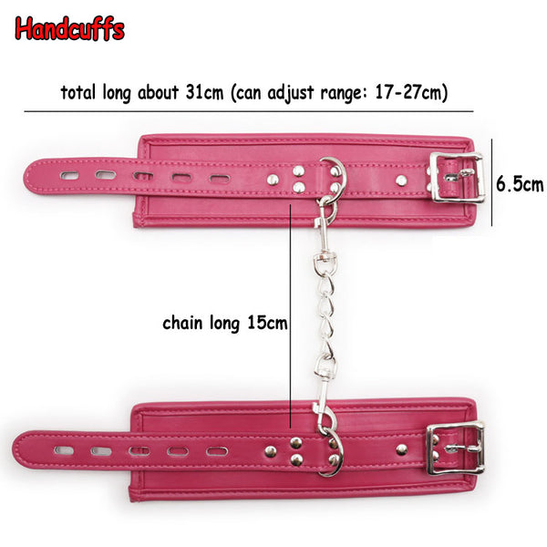 Pink Padded Wrist Restraints
