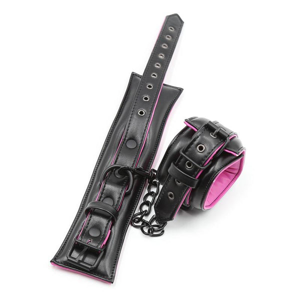 Pink and Black Padded Ankle Restraints