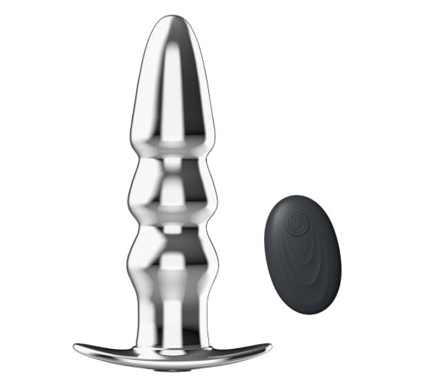 Metal Ultra Remote Anal Plug