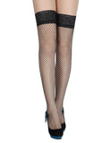 Lacetop Large netting Fishnet Thigh high Stockings