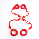 Shibari Red Rope Hogtie Cuffs