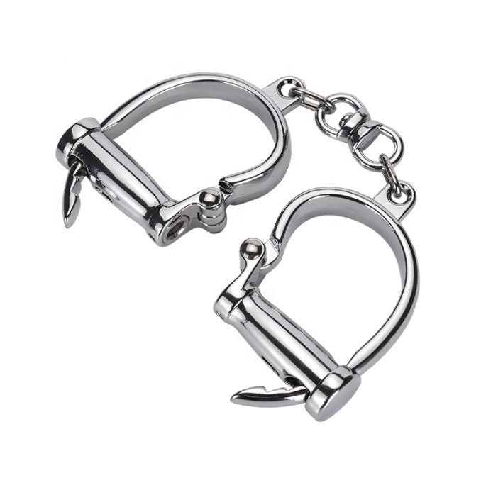 Solid Steel Shackle Wrist Restraints