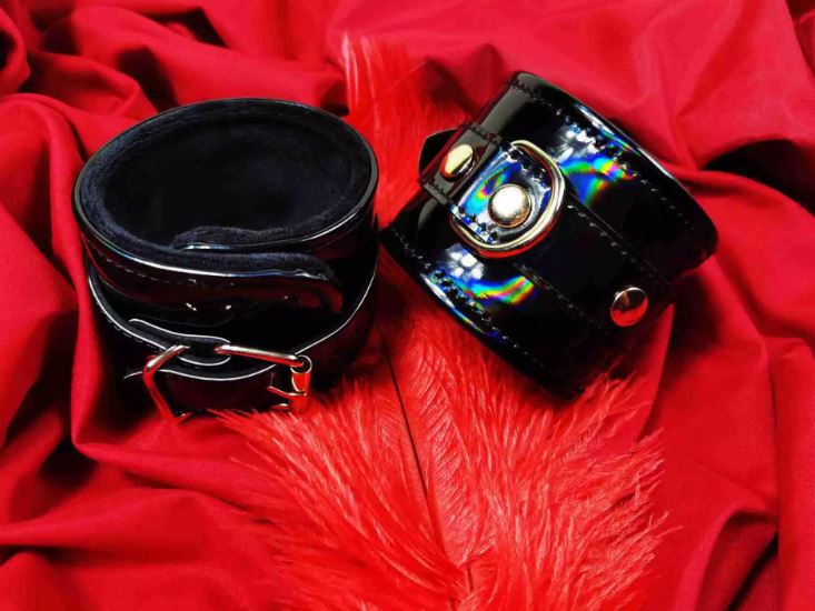 Black Slick Wrist Restraints