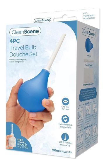 4pc Travel Bulb Douch Set