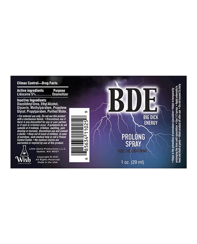 BDE Delay Spray