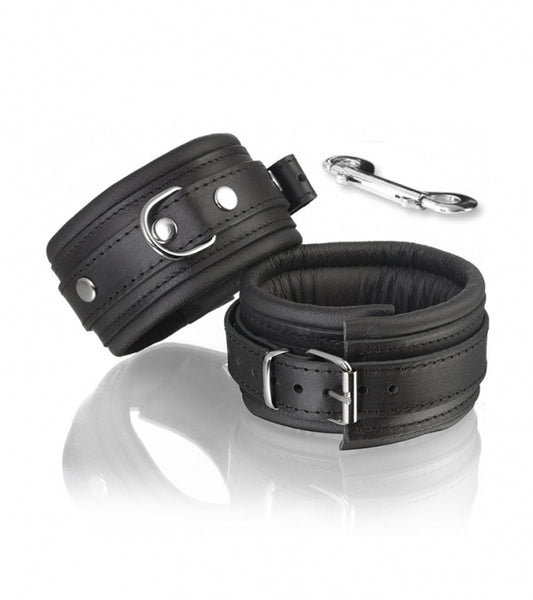 Luxury Leather Black  Bondage Kit