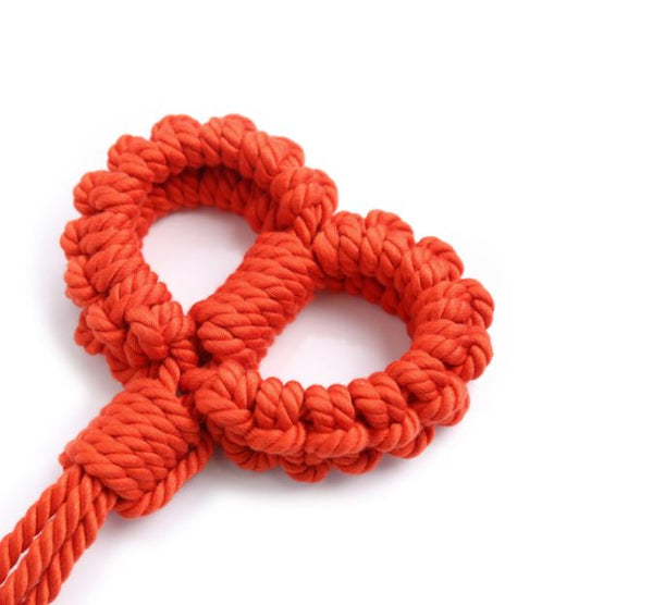 Shibari Red Rope Cuffs