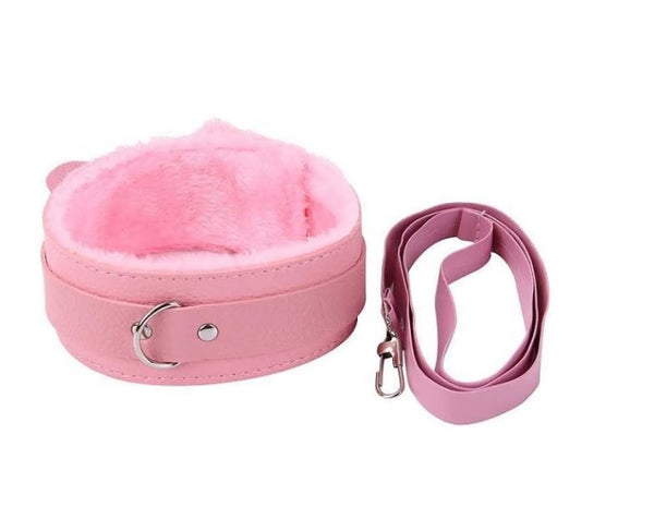 Flexible Fluffy Collar with Leash