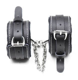 Black with White Stitching Ankle Restraints