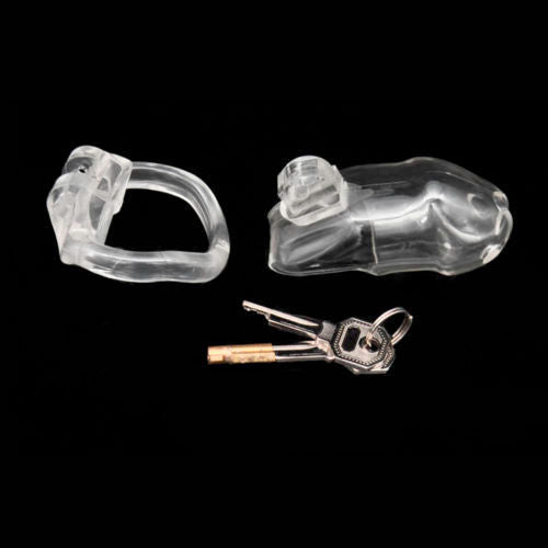 Clear Hard Resin Chastity Cock Cage
