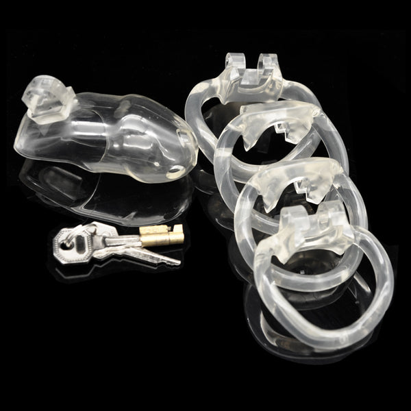 Clear Hard Resin Chastity Cock Cage