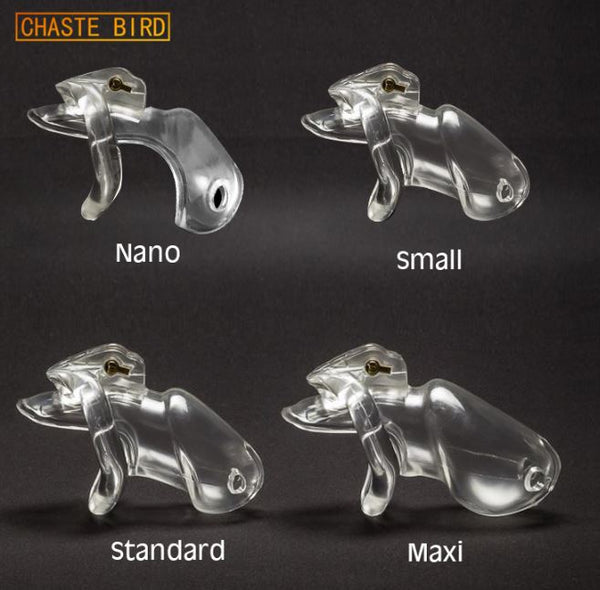 Clear Hard Resin Chastity Cock Cage