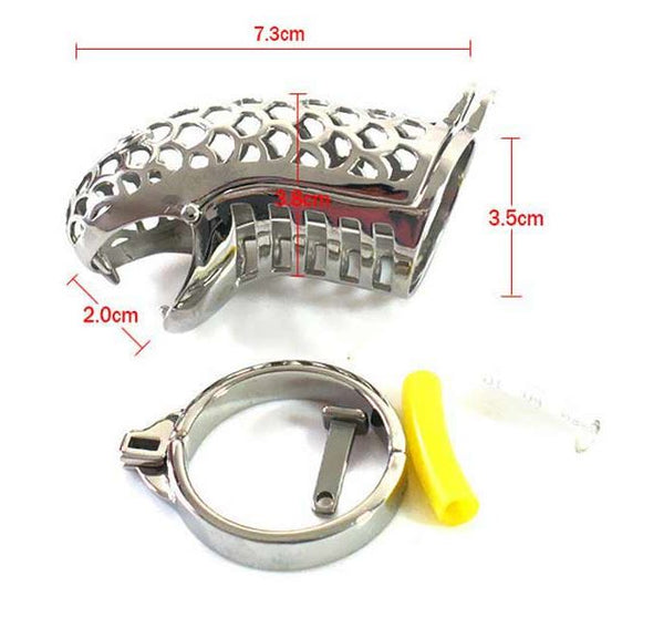 Snake Steel Chastity Cock Cage