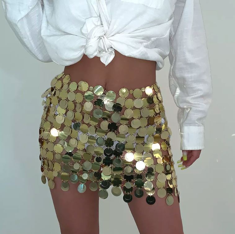 Round Sequin Skirt