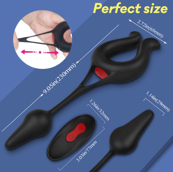 S-Hande Cockring with plug