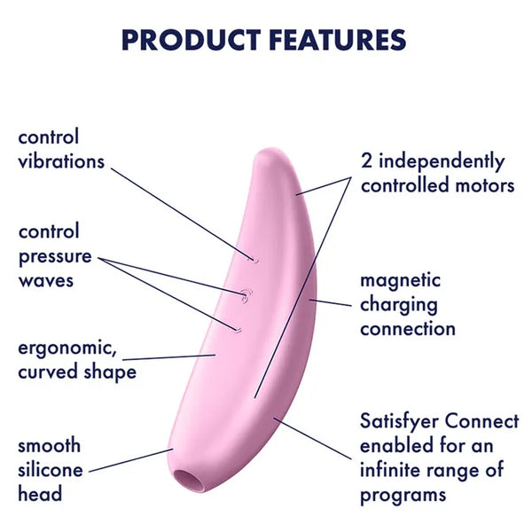 Satisfyer Curvy 3+ Airpulse Stimulator + Vibration