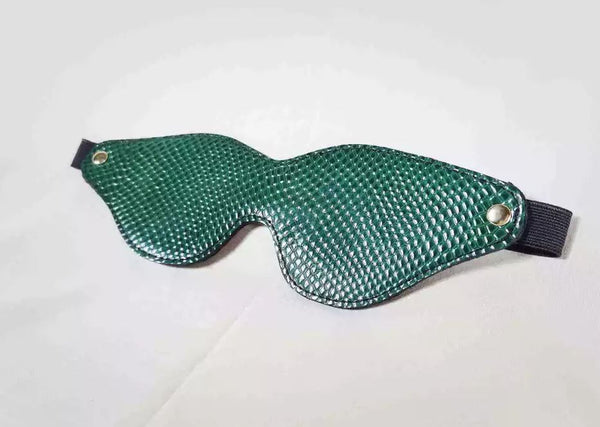 Snake Pattern Sleep Mask Green Snake Pattern Mask – Extasy