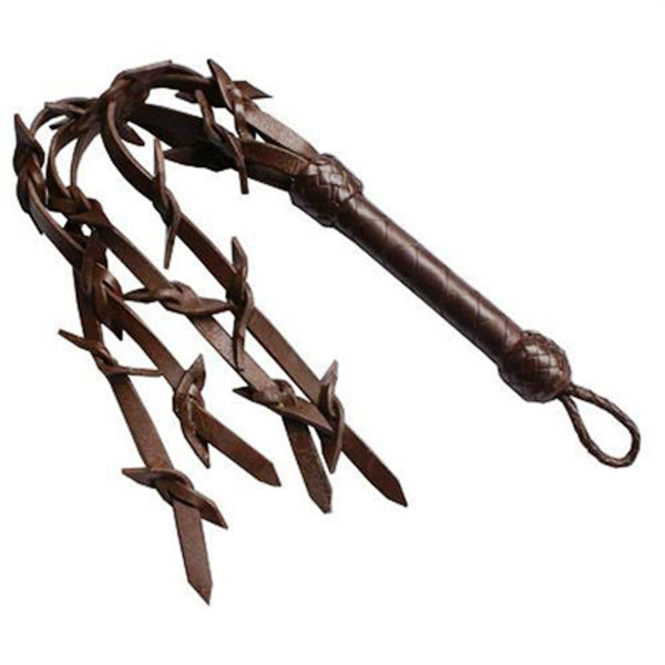 Venom Barbed Leather Flogger
