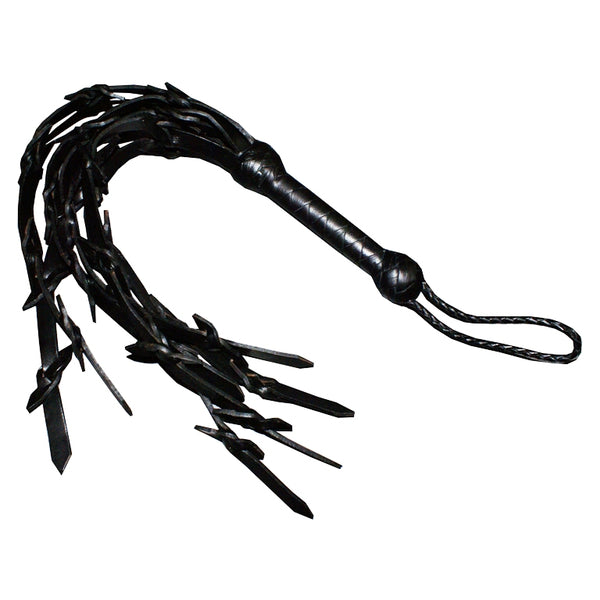 Venom Barbed Leather Flogger