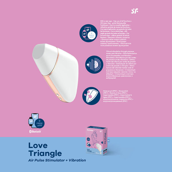 Satisfyer Pro Airpulse Love Triangle White