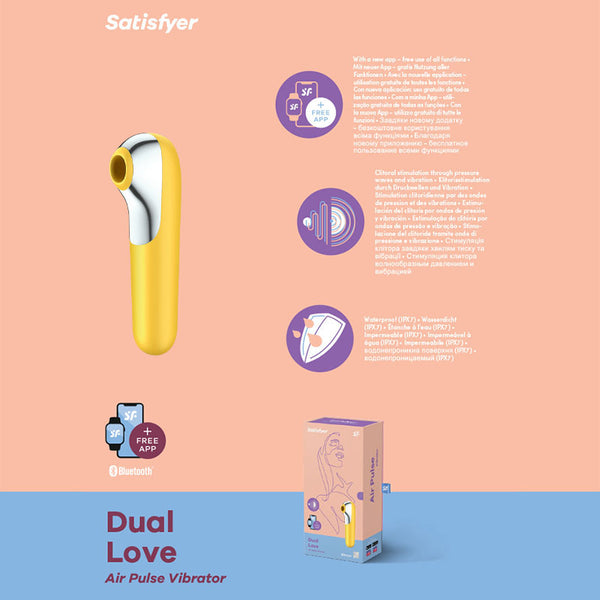 Satisfyer Airpulse Yellow Dual Love App Controlled