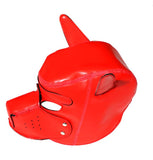 PU Leather Puppy Mask - Red