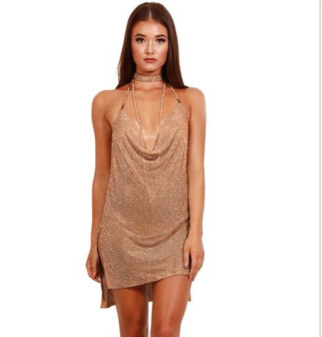 Rose Gold Chain Dress