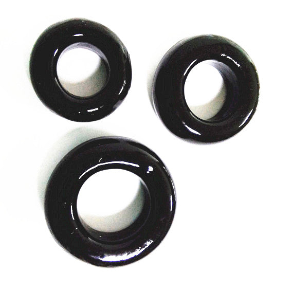 Super Squishy Liquid Silicone Cock Rings: 3 Pack